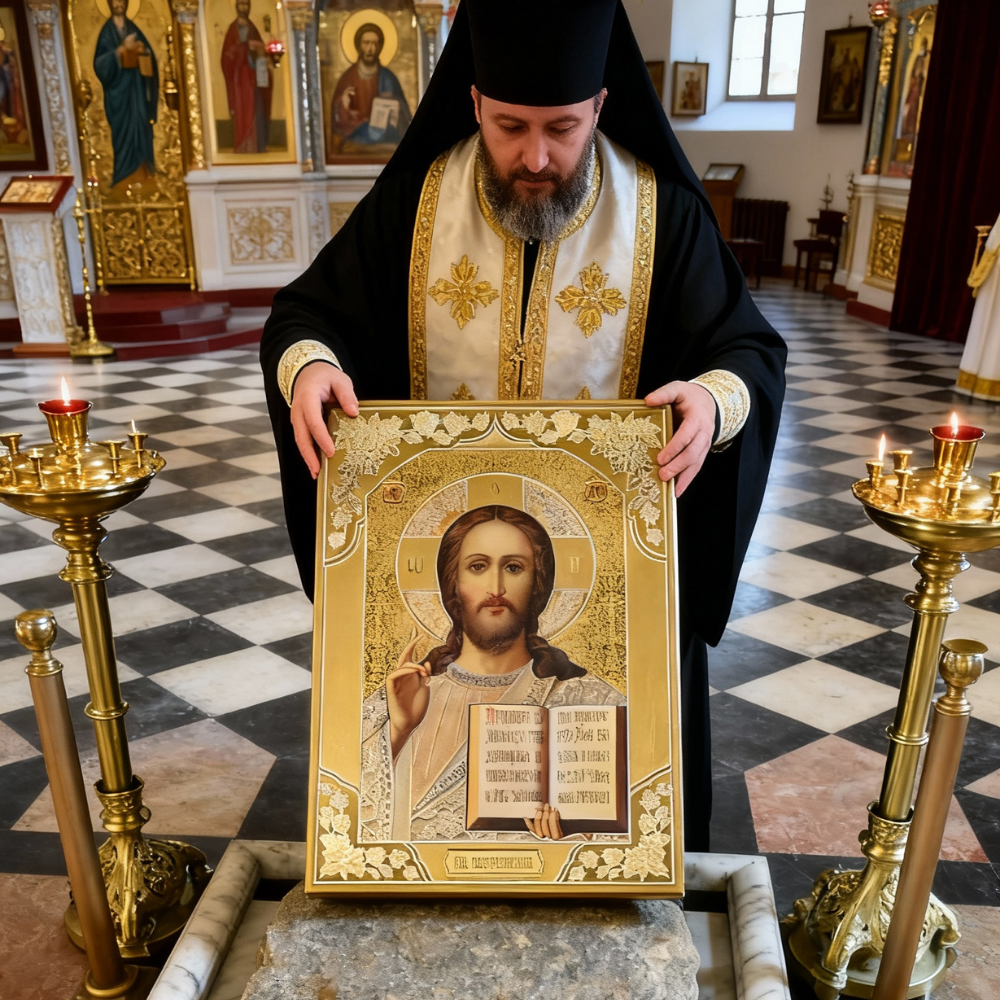 Icoana Facatoare de Minuni cu Chipul Mantuitorului