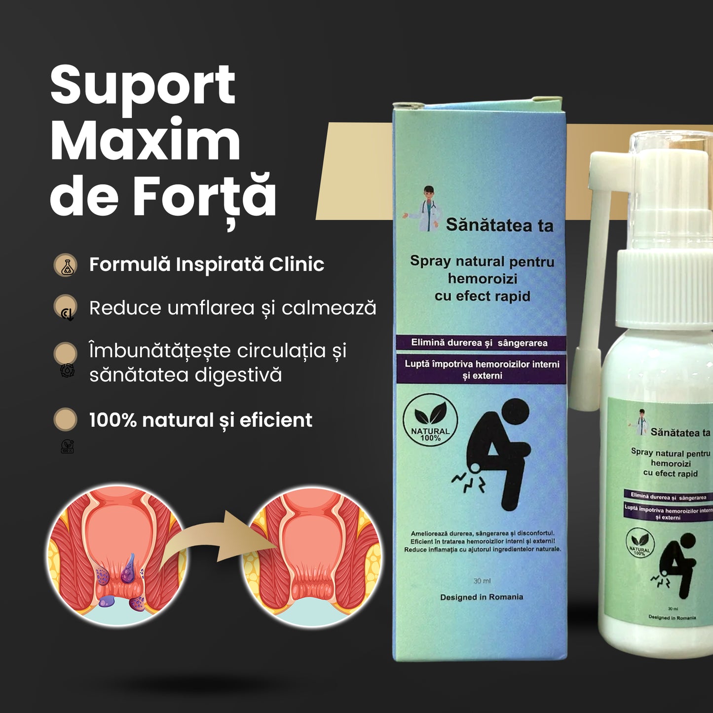 Spray pentru Hemoroizi