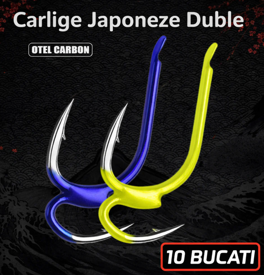 Set 10 Cârlige Japoneze Duble