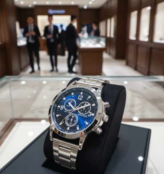 Ceas Cronograf Albastru