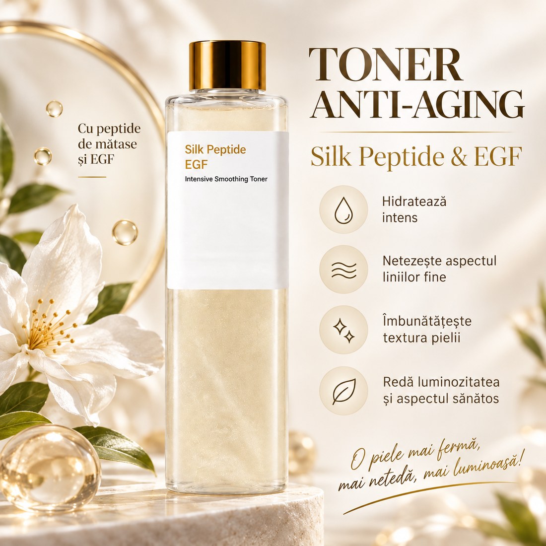 Flacon de toner anti-aging de 300 ml